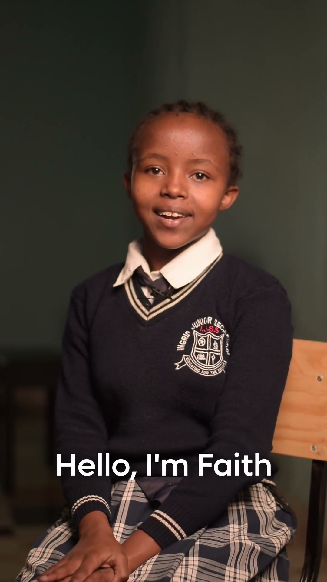 Portrait of Faith at the Ingrid School