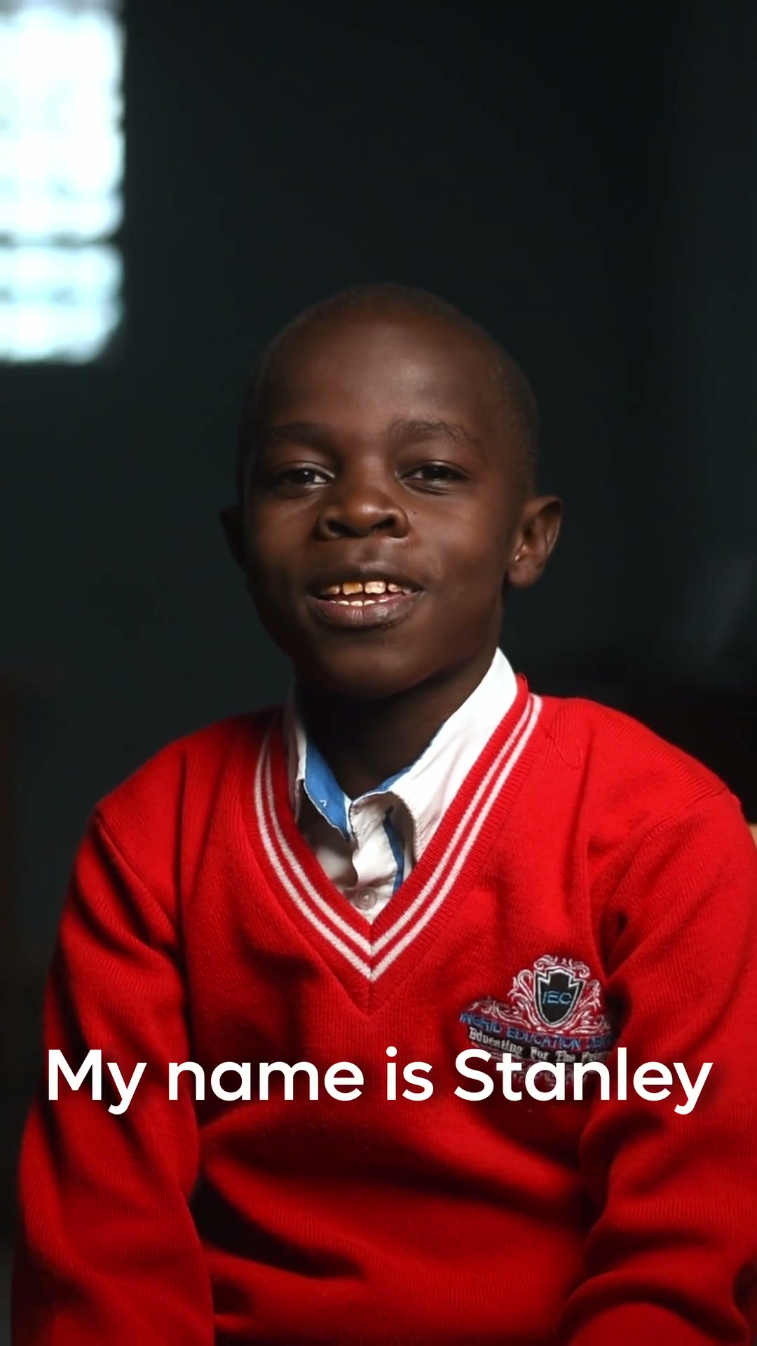 Portrait of Stanley at the Ingrid School