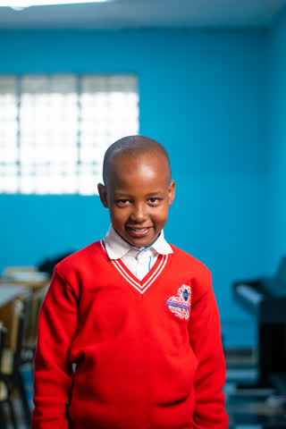 A student at the Ingrid School in Nairobi, Kenya