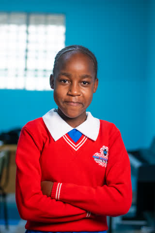 A student at the Ingrid School in Nairobi, Kenya
