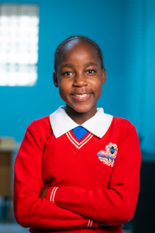A student at the Ingrid School in Nairobi, Kenya
