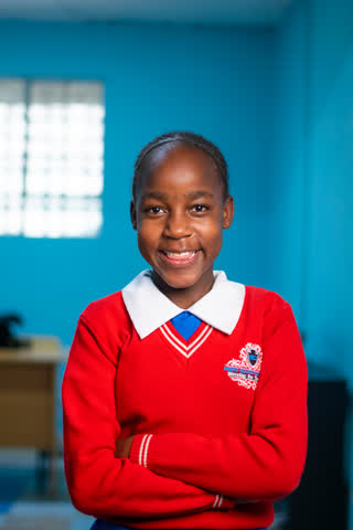 A student at the Ingrid School in Nairobi, Kenya