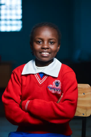 A student at the Ingrid School in Nairobi, Kenya